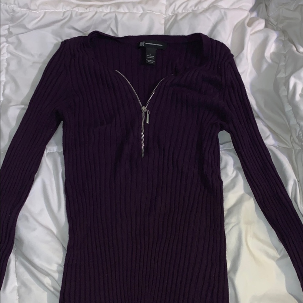large purple shirt from INC